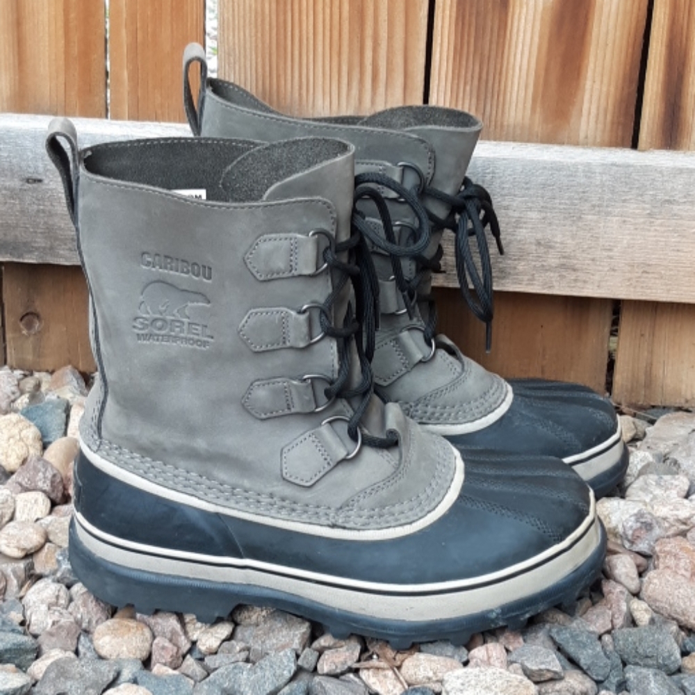 Sorel caribou waterproof leather winter snow boots